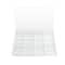 6 Pack: 13.6" Clear 12-Compartment Divided Tray with Lid by Bead Landing™
